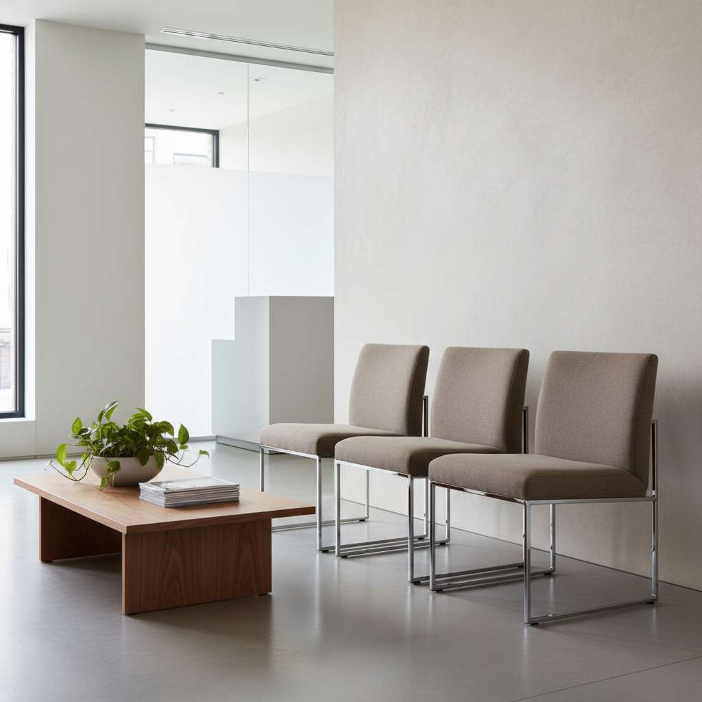 Silla de visitante estructura trineo